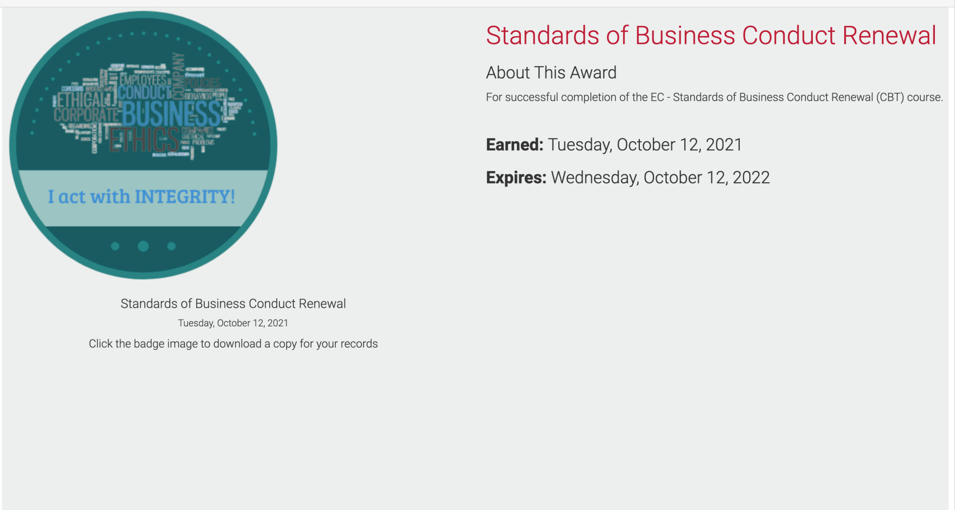 Standards of Business Conduct 2