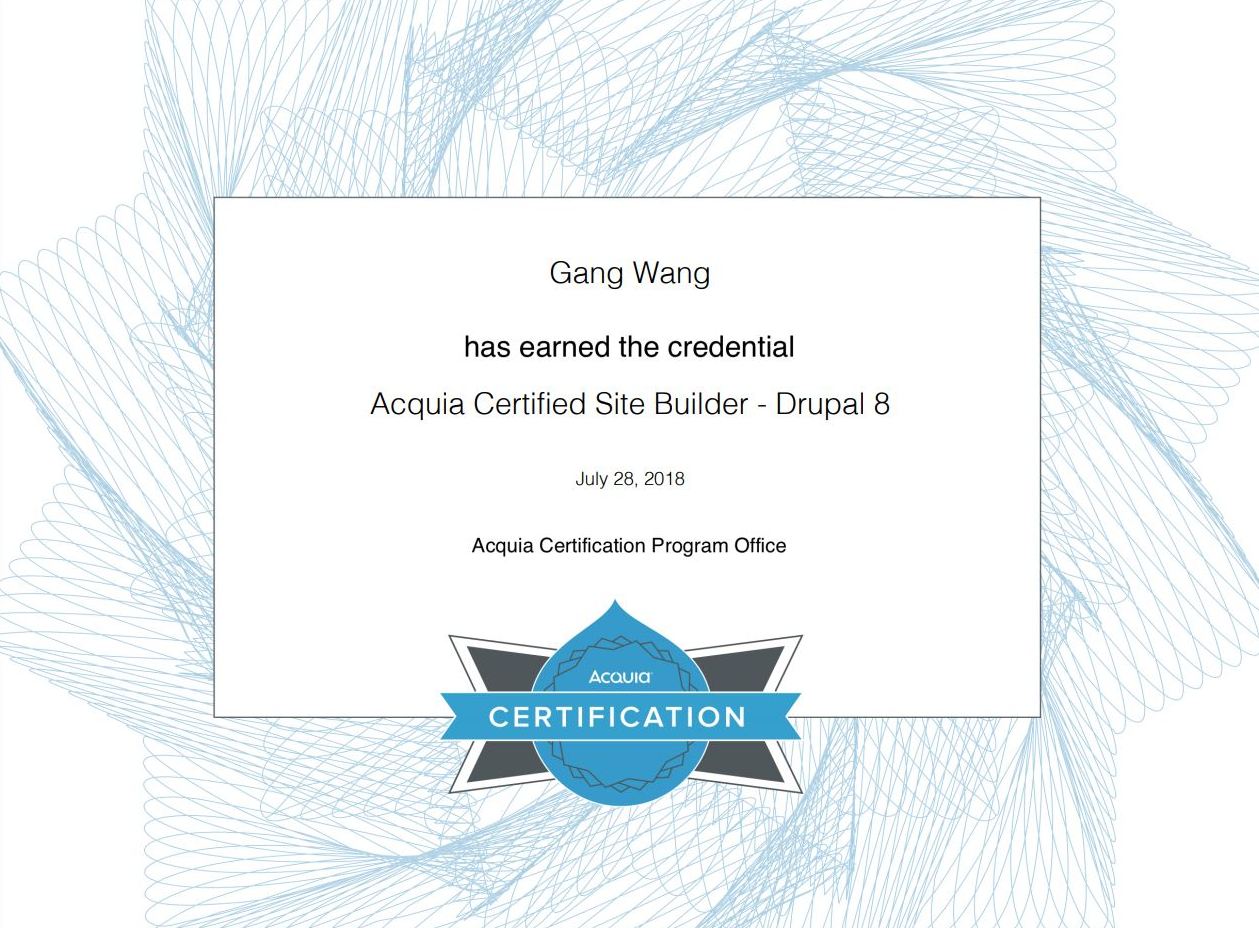 Certified Site Builder